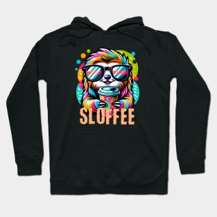 Cute Sloffee Sloth Coffee Hoodie